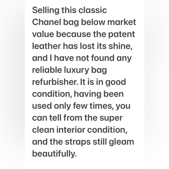 Authentic CHANEL Patent Quilted Purse - Picture 15 of 15